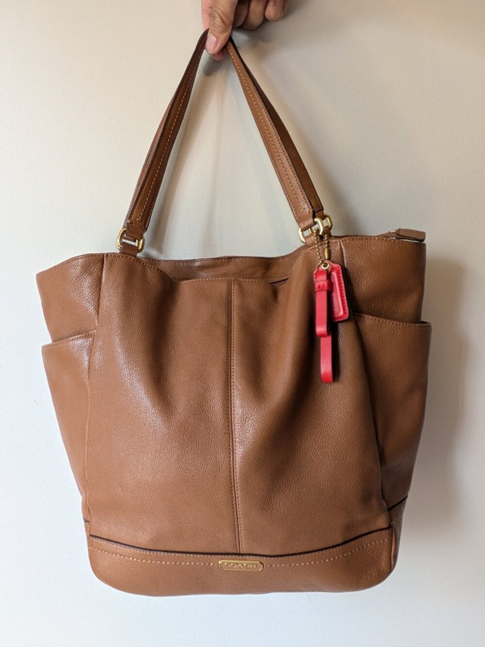 Coach F23662 Park Leather North/South Tote